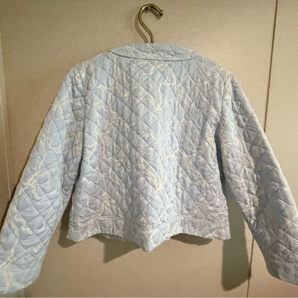 Bagatelle Sky Blue Quilted Puffer Jacket - Picture 4 of 8